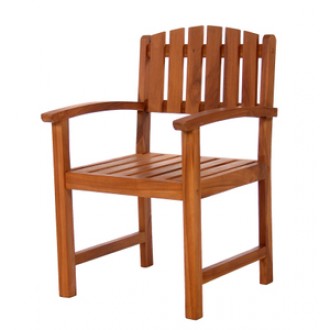 All Things Cedar Java Teak Outdoor Dining Chair