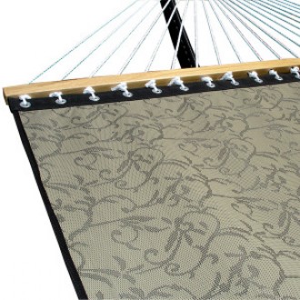 Vivere Poolside Hammock - Double in Beige Fabric