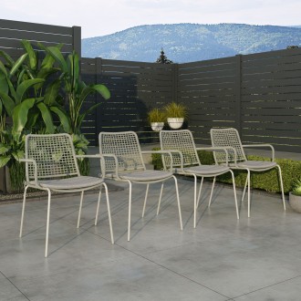 Internaitonal Home Miami Amazonia 4-Piece Chairs Set | Ideal for Outdoors and Indoors