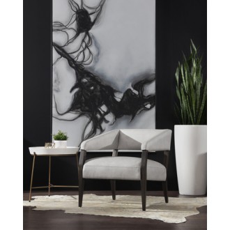 Sunpan Smoke Screen - 72" x 48" - Black Floater Frame