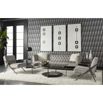 Sunpan Boxed In (set of 3) - 30" x 60" - Black Floater Frame - Lifestyle