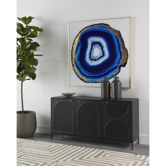 Sunpan Blue Agate - 48" x 48" - Gold Frame - Lifestyle