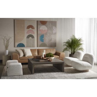Sunpan New Beginnings (set of 2) - 48" x 64" - Natural Floater Frame