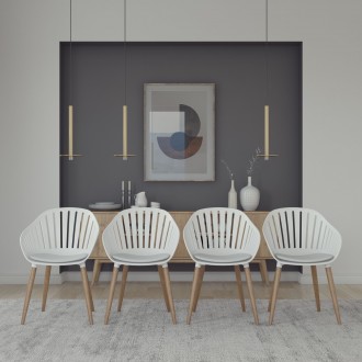International Home Miami Amazonia 4-Piece Chairs Set - Lifestyle
