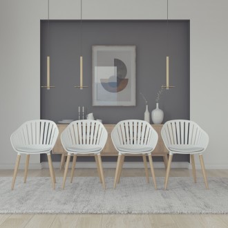 International Home Miami Amazonia 4-Piece Chairs Set - Lifestyle