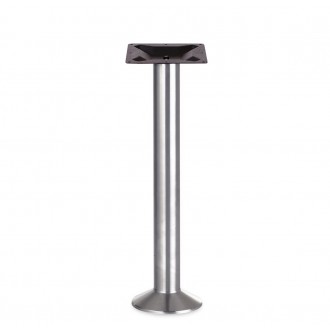 Alpha 304 Brushed Stainless Outdoor Bolt Down Base 3" Column - Silver