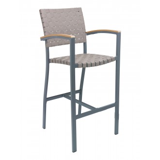 Powder Coated Aluminum Barstool - BAL-5800A - Brown