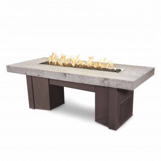 The Outdoor Plus 78" Alameda Fire Table Wood Grain