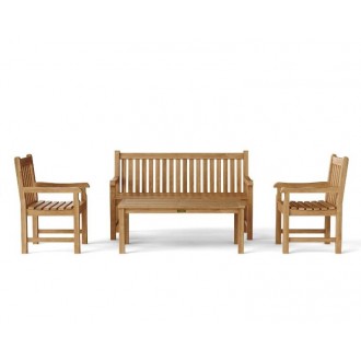 Anderson Teak Classic 3-Seater 4-Pieces Conversation Set