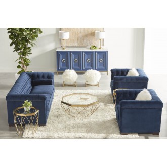 Azure Carrera Sideboard in Navy Blue - Lifestyle 
