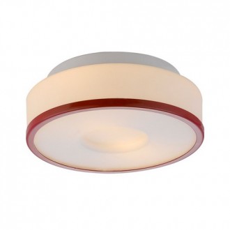 Bromi Lynch Opal w/Red Ring Flush Mount Ceiling Light