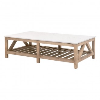 Essentials for Living Spruce Coffee Table - Front Side Angle