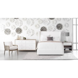 Essentials For Living Balboa Queen Bed in LiveSmart Peyton Pearl and Natural Gray - Lifestyle