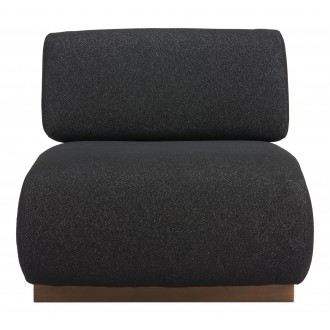 Barsa Accent Chair in Black- Front View