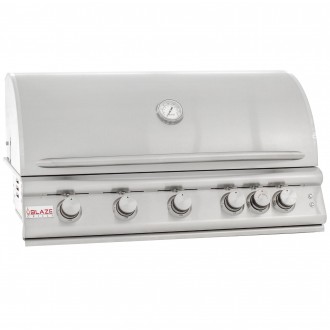 Blaze Grills 40-Inch 5-Burner LTE Gas Grill - Angled and Closed
