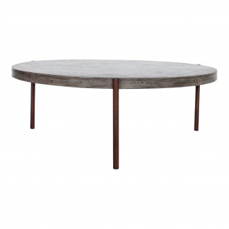 Moe's Home Collection Mendez Outdoor Coffee Table, Dark Grey - Front Angle