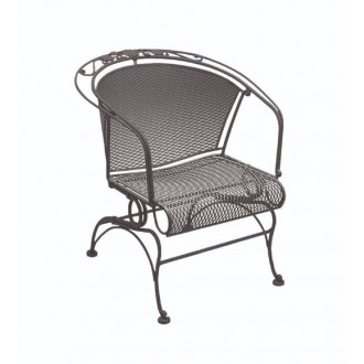 Woodard Briarwood Coil Spring Barrel Chair - Angled