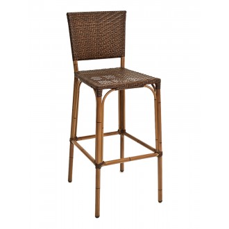 Hand Painted Aluminum Frame Barstool - BRT-05-0 - Bamboo
