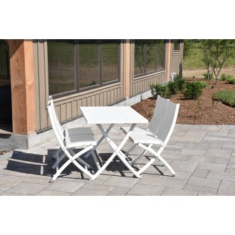 Brunch Folding Table and Bachelor Chairs 5 pc Set