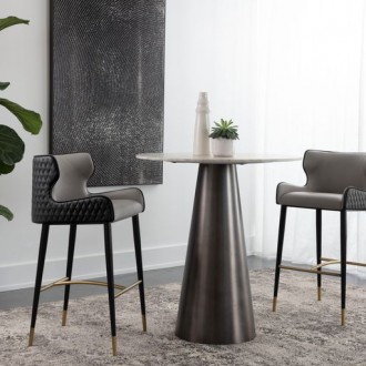 Sunpan Gianni Barstool - Dillon Stratus-Dillon Black - Lifestyle