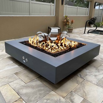 The Outdoor Plus Square Cabo 36" Fire Pit 