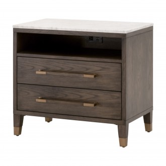 Essentials For Living Cambria 2-Drawer Nightstand - Front Side Angle