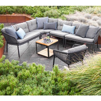 Cane-Line Ocean 2-Seater Sofa, Left Module full set view