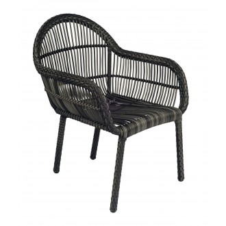 Woodard Cape Dining Armchair - Angled View