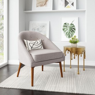 Carter Accent Chair in Gray- Lifestyle