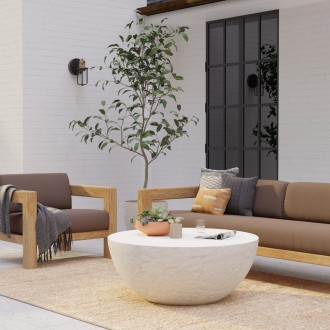 Sunset West Antique Stone Bowl Coffee Table