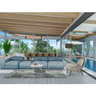 Infratech CD-Series Dual Element 304 Stainless Steel Patio Heater in 3000W / 4000W / 5000W / 6000W - Lifestyle