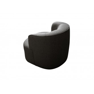 Denn Accent Chair in Dark Gray- side view 1