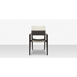 Source Furniture Chloe 23" Wicker Arm Dining Side Chair 4