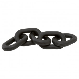 Essentials For Living Cinq Wood Link in Black Wash Pine - Front Angle