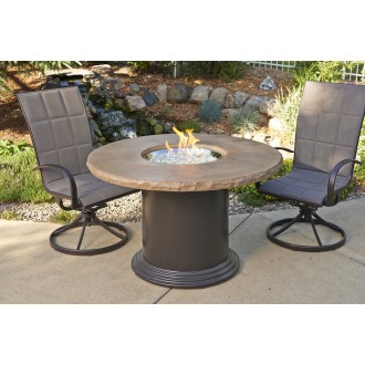 Outdoor Greatroom Company Colonial 30" Dining Fire Pit Table - Lifestyle