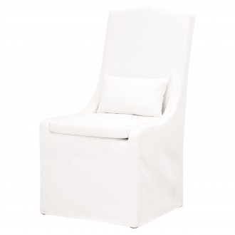Colette Dining Chair - Livesmart Peyton Pearl - Angled View