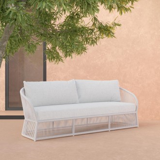 Azzurro Living Cape Town 3 Seat Sofa + Polar Cushion - Lifestyle 2