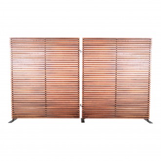 Moe's Home Collection Damani Screen - Brown - Front Angle
