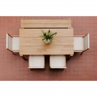 Moe's Home Collection Tempo Outdoor Bench - Lifestyle