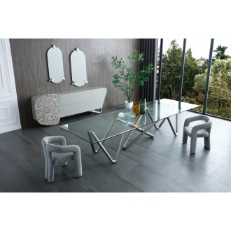 Mirage Dining Armchair in Dark Gray-Lifestyle