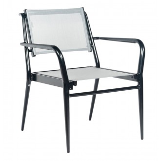Woodard Daytona Sling Dining Armchair - Angled