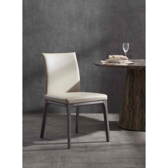 Whiteline Modern Living Stella Dining Chair in Grey and Taupe - Lifestyle