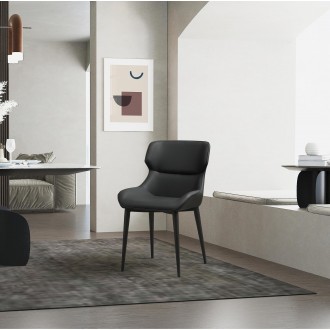 Living Morocco Dining Chair in Black- Lifestyle