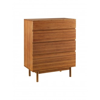 Greenington Ventura 4 Drawer High Chest - Front Side Angle