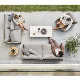 Cane-Line Diamond Lounge Chair Soft Rope Incl. Cushion Set Top VIew