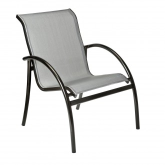 Woodard Tribeca Dining Armchair - Angled
