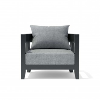 Anderson Teak Coronado Deep Seating Aluminum Armchair Front