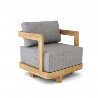 Anderson Teak Granada Swivel Armchair - Angled