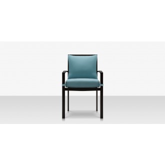 Source Furniture Dynasty Dining Arm Chair Black Front