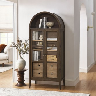 Modway Nolan Tall Arched Storage Display Cabinet 1